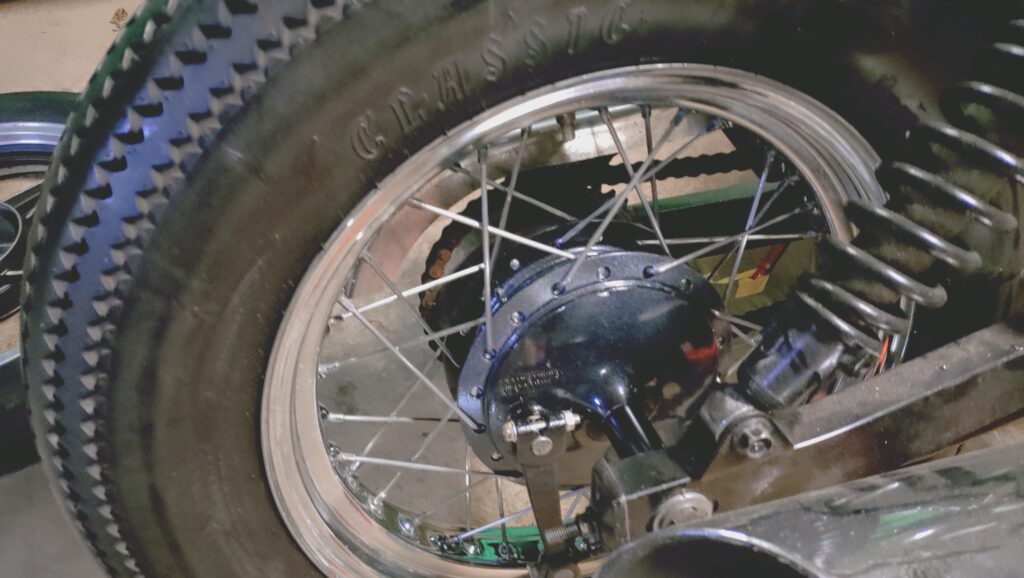 【マローダー125】スポークホイールのリフレッシュ作業その5!あと少しで…【125ccバイク】0023